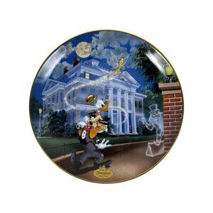 The Bradford Exchange Disneyland's 40th Anniversary Haunted Mansion Plate